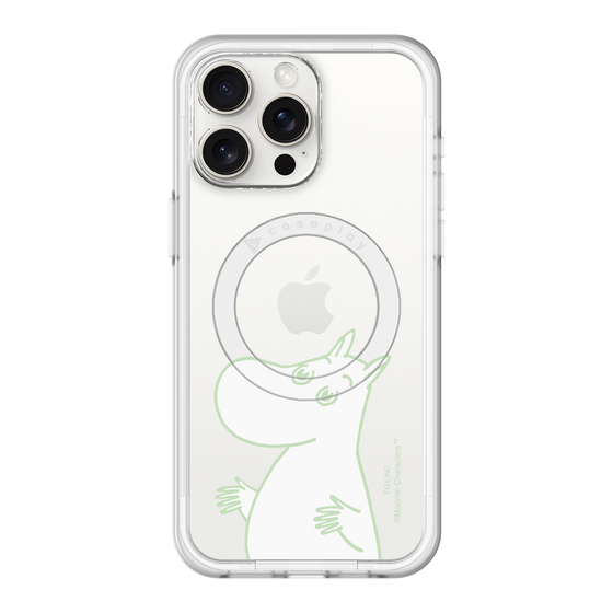 スリムプロテクションプレミアムケース with MagSafe［ MOOMIN - Sparkling face ］
