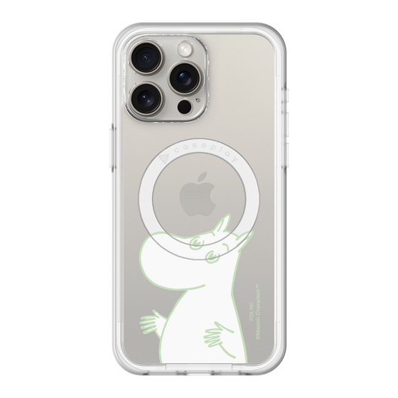 スリムプロテクションプレミアムケース with MagSafe［ MOOMIN - Sparkling face ］