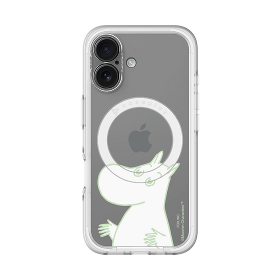 スリムプロテクションプレミアムケース with MagSafe［ MOOMIN - Sparkling face ］