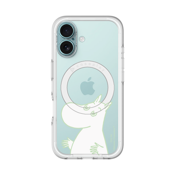 スリムプロテクションプレミアムケース with MagSafe［ MOOMIN - Sparkling face ］
