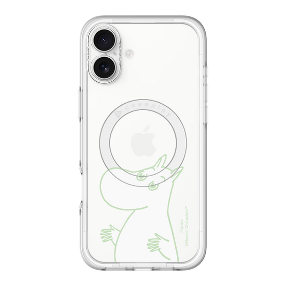 スリムプロテクションプレミアムケース with MagSafe［ MOOMIN - Sparkling face ］