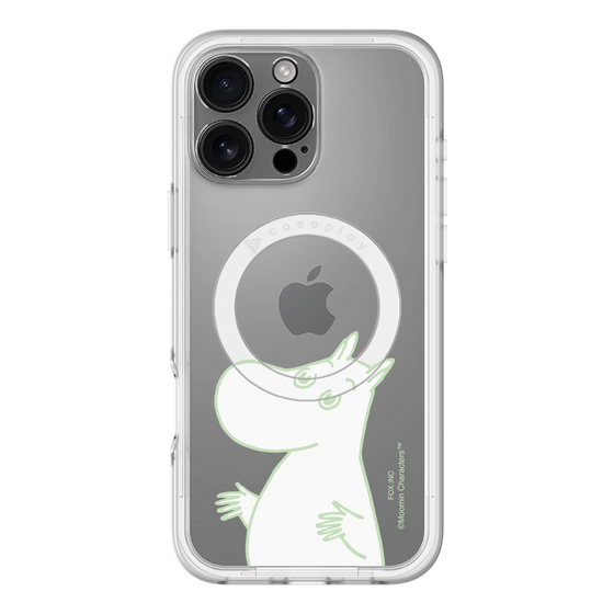 スリムプロテクションプレミアムケース with MagSafe［ MOOMIN - Sparkling face ］