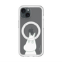 スリムプロテクションプレミアムケース with MagSafe［ MOOMIN - Troubled face ］