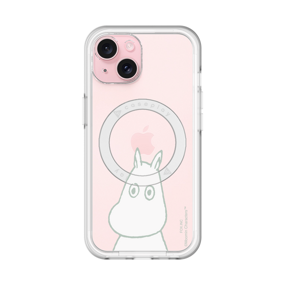 スリムプロテクションプレミアムケース with MagSafe［ MOOMIN - Troubled face ］