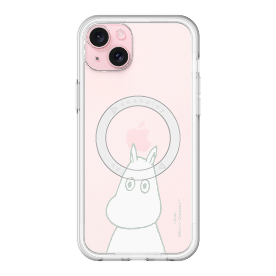 スリムプロテクションプレミアムケース with MagSafe［ MOOMIN - Troubled face ］