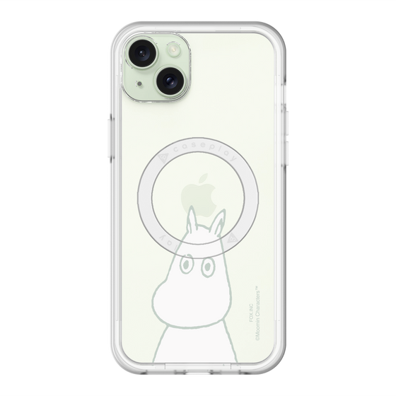 スリムプロテクションプレミアムケース with MagSafe［ MOOMIN - Troubled face ］