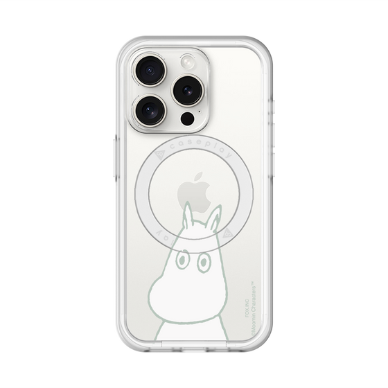 スリムプロテクションプレミアムケース with MagSafe［ MOOMIN - Troubled face ］
