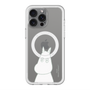 スリムプロテクションプレミアムケース with MagSafe［ MOOMIN - Troubled face ］