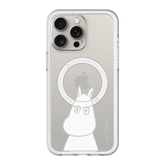 スリムプロテクションプレミアムケース with MagSafe［ MOOMIN - Troubled face ］
