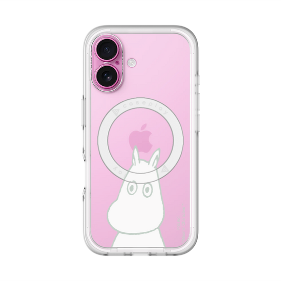 スリムプロテクションプレミアムケース with MagSafe［ MOOMIN - Troubled face ］