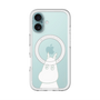スリムプロテクションプレミアムケース with MagSafe［ MOOMIN - Troubled face ］