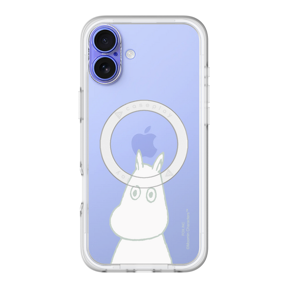 スリムプロテクションプレミアムケース with MagSafe［ MOOMIN - Troubled face ］
