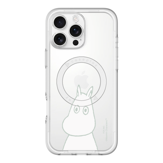 スリムプロテクションプレミアムケース with MagSafe［ MOOMIN - Troubled face ］