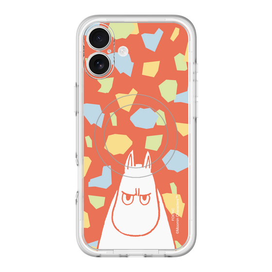 スリムプロテクションプレミアムケース with MagSafe［ MOOMIN - Angry face - color ］