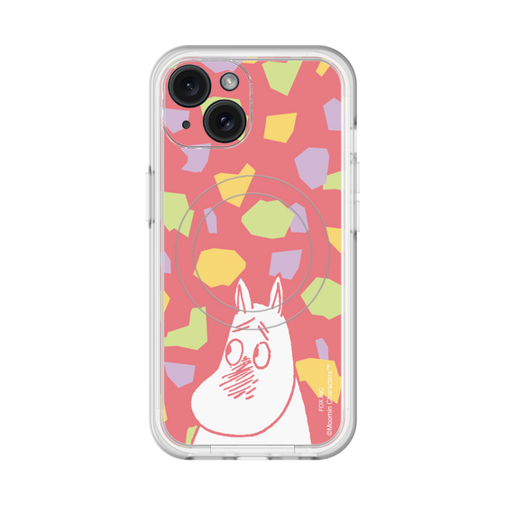 スリムプロテクションプレミアムケース with MagSafe［ MOOMIN - Blushing face - color ］