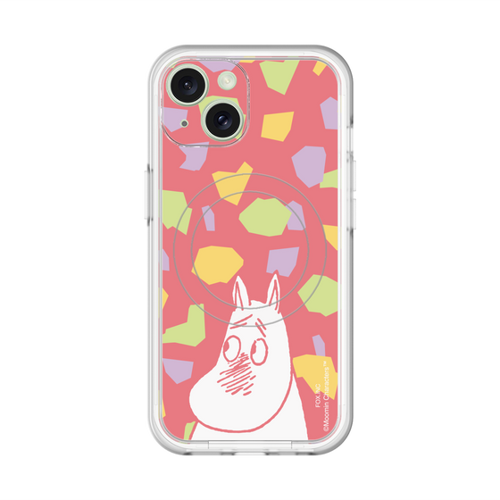スリムプロテクションプレミアムケース with MagSafe［ MOOMIN - Blushing face - color ］