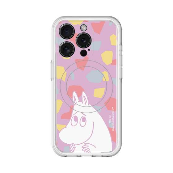 スリムプロテクションプレミアムケース with MagSafe［ MOOMIN - Fearful face - color ］