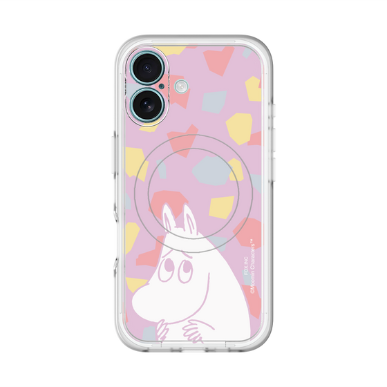 スリムプロテクションプレミアムケース with MagSafe［ MOOMIN - Fearful face - color ］