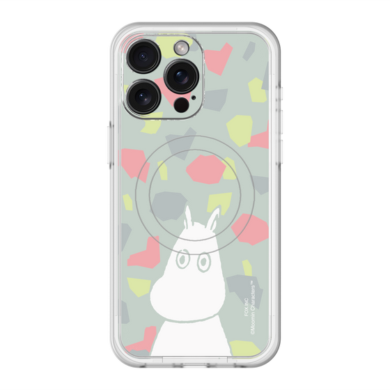 スリムプロテクションプレミアムケース with MagSafe［ MOOMIN - Troubled face - color ］