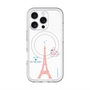 スリムプロテクションプレミアムケース with MagSafe［ ELLE×マイメロディ＆クロミ - ハートのタワー - ホワイト ］
