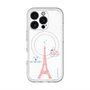スリムプロテクションプレミアムケース with MagSafe［ ELLE×マイメロディ＆クロミ - ハートのタワー - ホワイト ］
