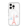 スリムプロテクションプレミアムケース with MagSafe［ ELLE×マイメロディ＆クロミ - ハートのタワー - ホワイト ］
