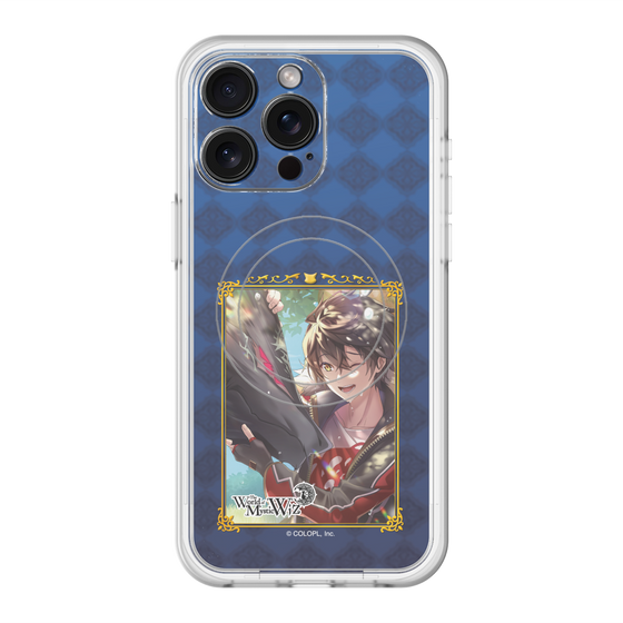 スリムプロテクションプレミアムケース with MagSafe［ クイズRPG 魔法使いと黒猫のウィズ - キワム＆アウデアムス ］