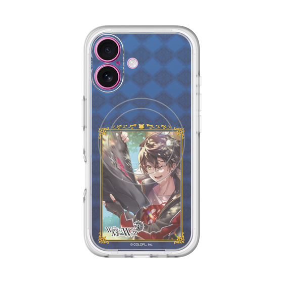 スリムプロテクションプレミアムケース with MagSafe［ クイズRPG 魔法使いと黒猫のウィズ - キワム＆アウデアムス ］