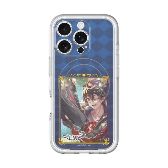 スリムプロテクションプレミアムケース with MagSafe［ クイズRPG 魔法使いと黒猫のウィズ - キワム＆アウデアムス ］