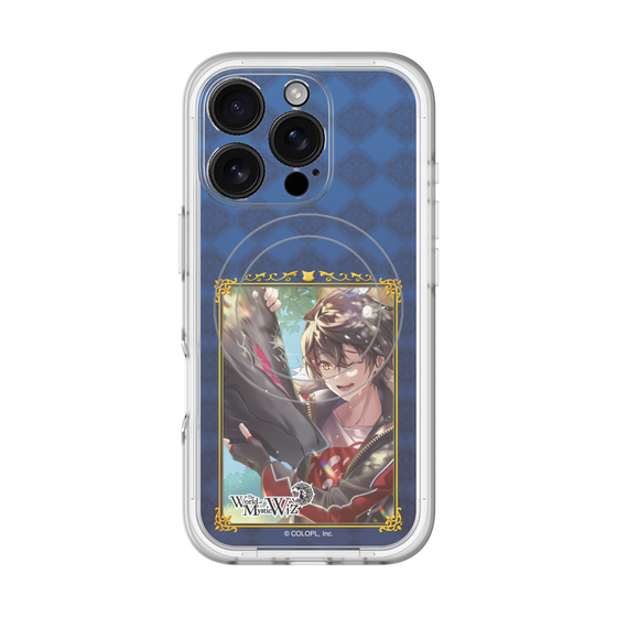 スリムプロテクションプレミアムケース with MagSafe［ クイズRPG 魔法使いと黒猫のウィズ - キワム＆アウデアムス ］