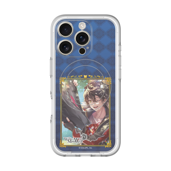 スリムプロテクションプレミアムケース with MagSafe［ クイズRPG 魔法使いと黒猫のウィズ - キワム＆アウデアムス ］