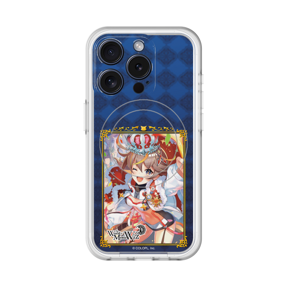 スリムプロテクションプレミアムケース with MagSafe［ クイズRPG 魔法使いと黒猫のウィズ - アレスちゃん ］