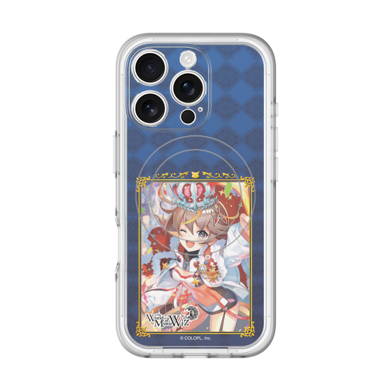 スリムプロテクションプレミアムケース with MagSafe［ クイズRPG 魔法使いと黒猫のウィズ - アレスちゃん ］