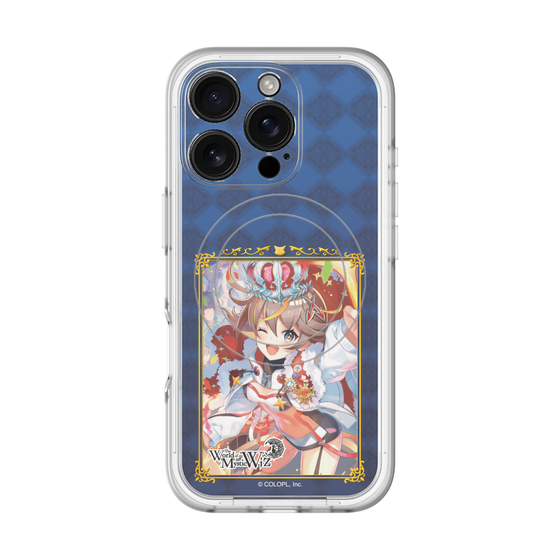 スリムプロテクションプレミアムケース with MagSafe［ クイズRPG 魔法使いと黒猫のウィズ - アレスちゃん ］
