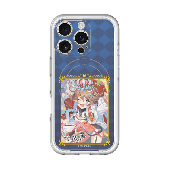 スリムプロテクションプレミアムケース with MagSafe［ クイズRPG 魔法使いと黒猫のウィズ - アレスちゃん ］