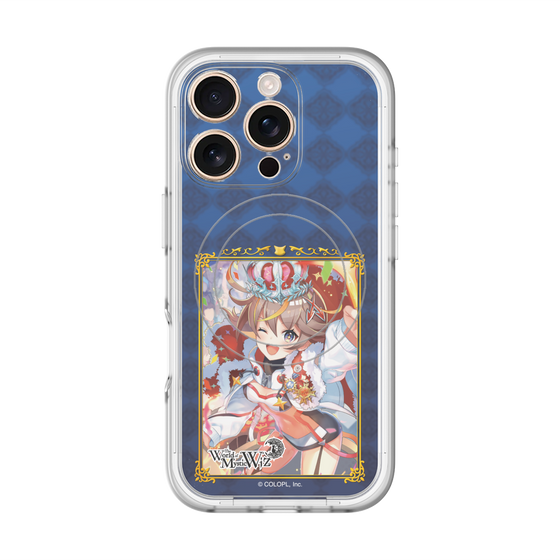 スリムプロテクションプレミアムケース with MagSafe［ クイズRPG 魔法使いと黒猫のウィズ - アレスちゃん ］