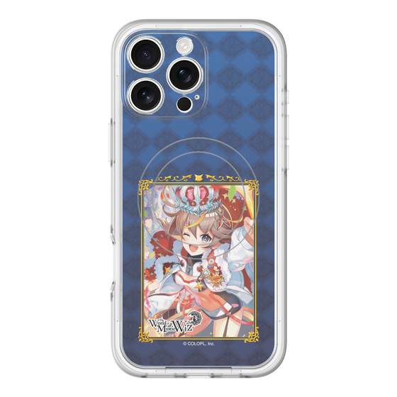 スリムプロテクションプレミアムケース with MagSafe［ クイズRPG 魔法使いと黒猫のウィズ - アレスちゃん ］