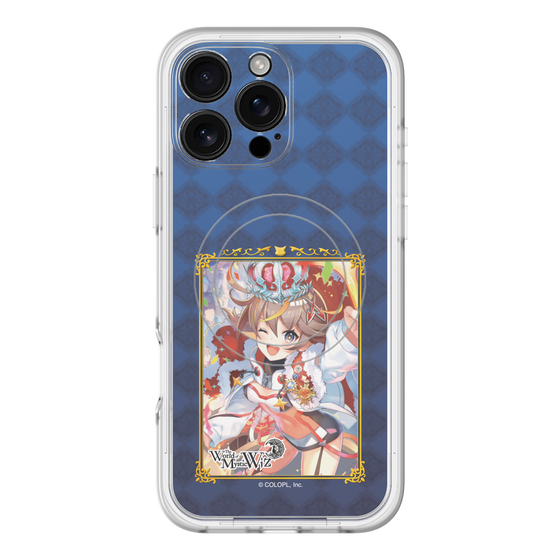 スリムプロテクションプレミアムケース with MagSafe［ クイズRPG 魔法使いと黒猫のウィズ - アレスちゃん ］