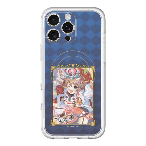 スリムプロテクションプレミアムケース with MagSafe［ クイズRPG 魔法使いと黒猫のウィズ - アレスちゃん ］