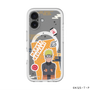 スリムプロテクションプレミアムケース with MagSafe［ NARUTO -ナルト- 疾風伝 - ステッカー - うずまきナルト ］