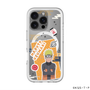 スリムプロテクションプレミアムケース with MagSafe［ NARUTO -ナルト- 疾風伝 - ステッカー - うずまきナルト ］