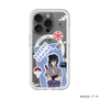 スリムプロテクションプレミアムケース with MagSafe［ NARUTO -ナルト- 疾風伝 - ステッカー - うちはサスケ ］