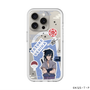 スリムプロテクションプレミアムケース with MagSafe［ NARUTO -ナルト- 疾風伝 - ステッカー - うちはサスケ ］