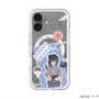 スリムプロテクションプレミアムケース with MagSafe［ NARUTO -ナルト- 疾風伝 - ステッカー - うちはサスケ ］