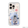 スリムプロテクションプレミアムケース with MagSafe［ NARUTO -ナルト- 疾風伝 - ステッカー - うちはサスケ ］