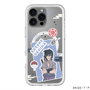 スリムプロテクションプレミアムケース with MagSafe［ NARUTO -ナルト- 疾風伝 - ステッカー - うちはサスケ ］
