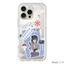 スリムプロテクションプレミアムケース with MagSafe［ NARUTO -ナルト- 疾風伝 - ステッカー - うちはサスケ ］