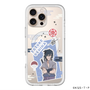 スリムプロテクションプレミアムケース with MagSafe［ NARUTO -ナルト- 疾風伝 - ステッカー - うちはサスケ ］