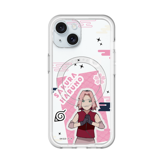 スリムプロテクションプレミアムケース with MagSafe［ NARUTO -ナルト- 疾風伝 - ステッカー - 春野サクラ ］