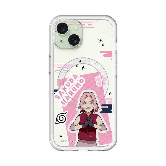 スリムプロテクションプレミアムケース with MagSafe［ NARUTO -ナルト- 疾風伝 - ステッカー - 春野サクラ ］